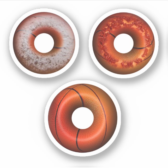 Sticker Donuts de basketball (Devant)