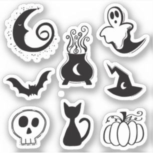 Sticker Doodles Éffrayants d'Halloween