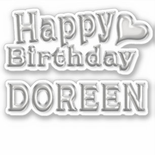 Sticker Doreen Happy Birthday