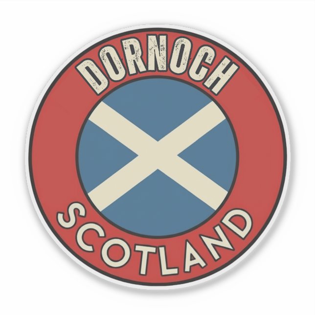 Sticker Dornoch, Écosse (Devant)