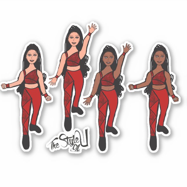 Sticker Double rubis triangle (Devant)