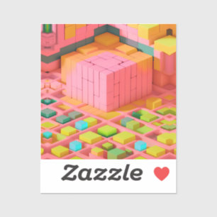 Sticker Douceur aux couleurs vives