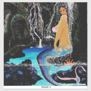 Sticker Douche de grotte de sirène #2