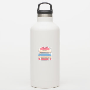 Sticker Douille à col de craie rayé