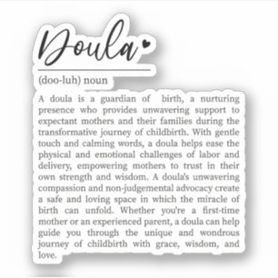 Sticker Doula Gift, Travailleuse à la naissance, Doula Déf