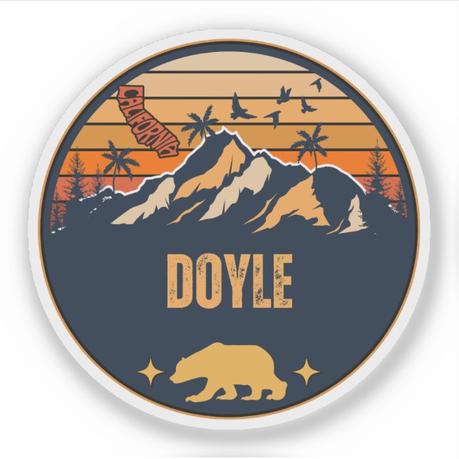 Sticker Doyle, Californie (Devant)