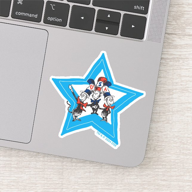 Sticker Dr. Seuss | Chapeaux graphiques USA pour petits ch (Détail)