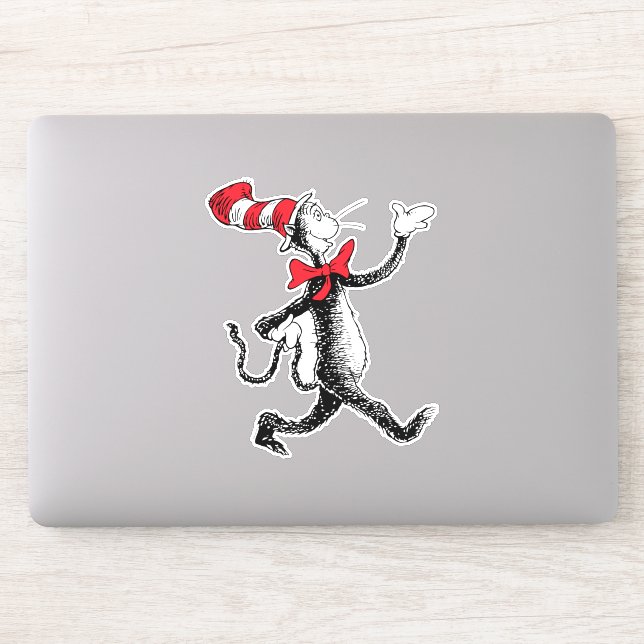 Sticker Dr Seuss | Chat dans la marche des chats Casquette (Ordinateur)