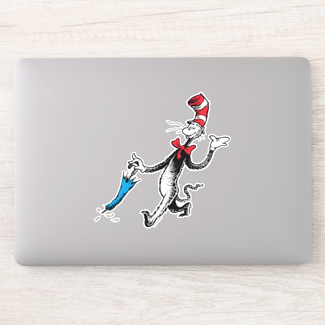 Sticker Dr Seuss | Chat dans la marche des parapluies Casq (Ordinateur)