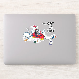 Sticker Dr Seuss   Chat dans le Casquette nettoie vers le