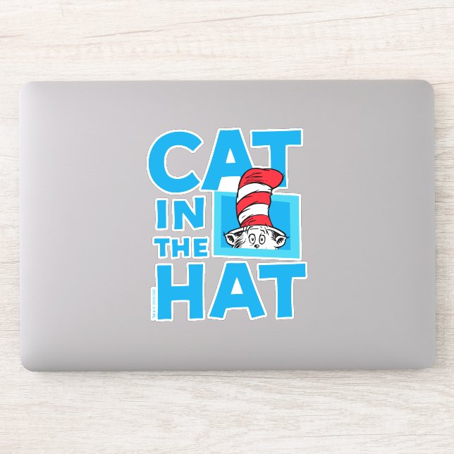 Sticker Dr Seuss | Chat dans le logo du Casquette (Ordinateur)
