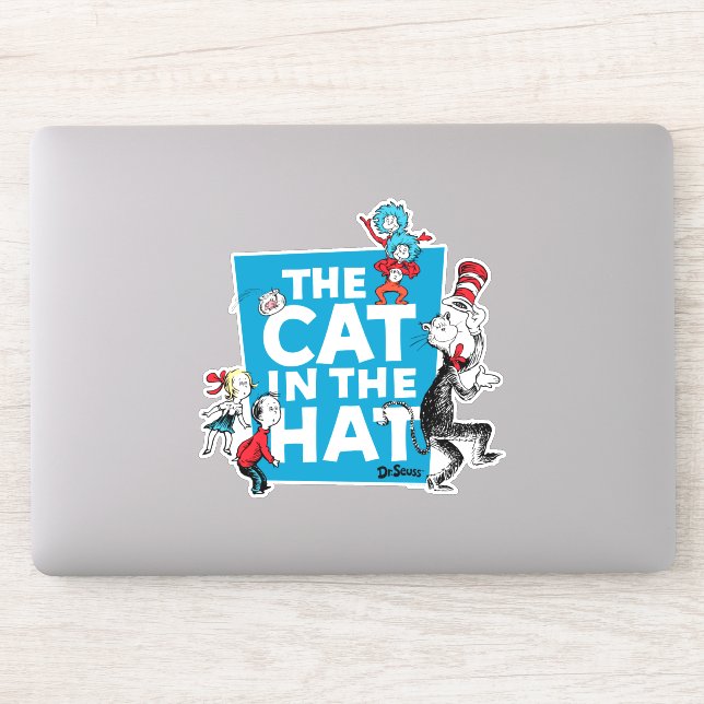 Sticker Dr Seuss | Chat dans le logo du Casquette - Caract (Ordinateur)