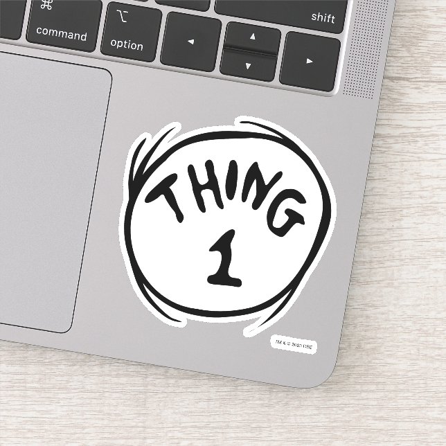 Sticker Dr. Seuss | Chose Un Chose Deux - Chose Un (Détail)