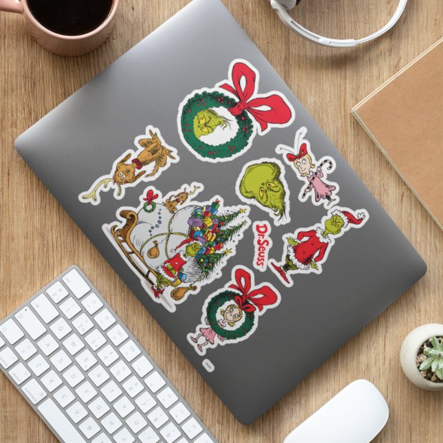 Sticker Dr. Seuss | Comment Grinch a volé Noël (Créateur téléchargé)