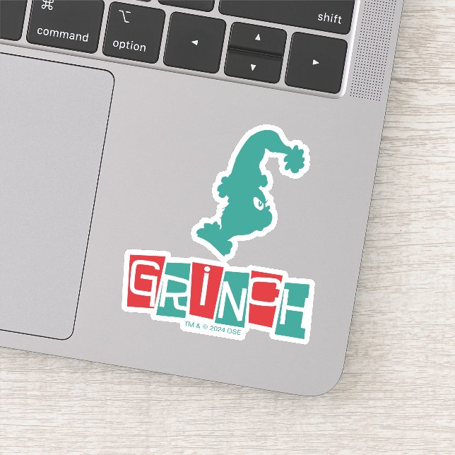 Sticker Dr. Seuss | Grinch - Rouge & Vert (Détail)