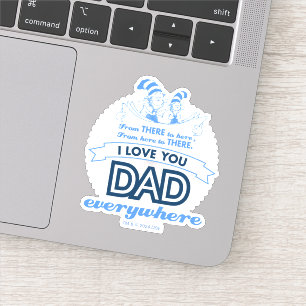 Sticker Dr Seuss Je t'aime Papa partout