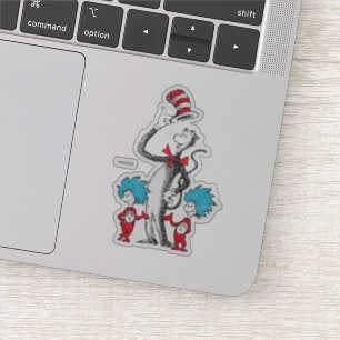 Sticker Dr Seuss  Le Chat dans le Casquette, Chose 1 et Ch