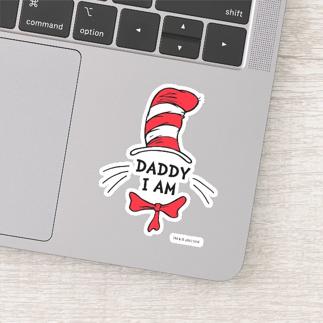 Sticker Dr. Seuss | Le Chat dans le Chapeau - Papa je suis (Détail)