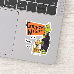 Sticker Dr. Seuss Nuit Grinch Halloween Graphique