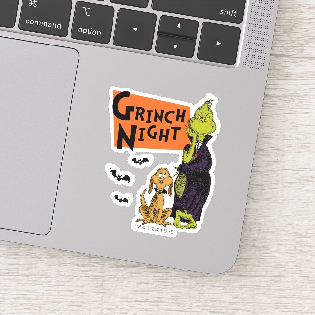 Sticker Dr. Seuss | Nuit Grinch Halloween Graphique (Détail)