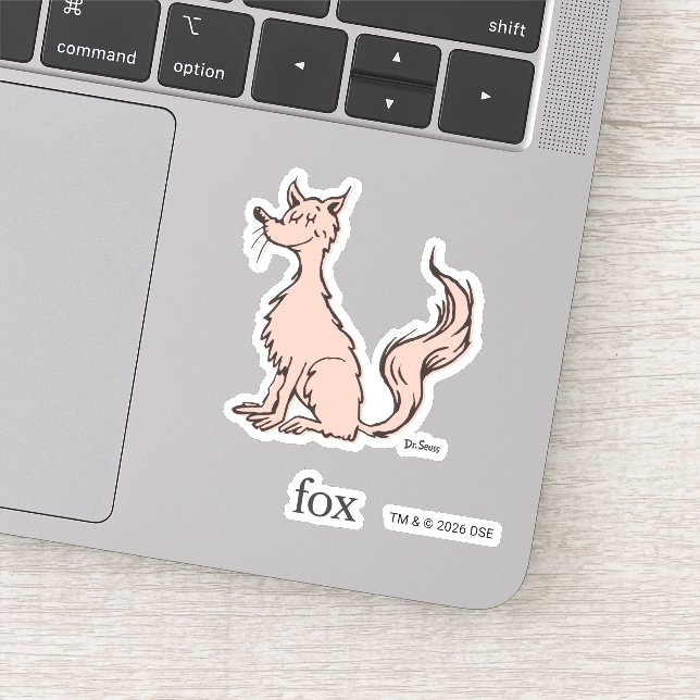 Sticker Dr. Seuss | Renard Rose (Détail)