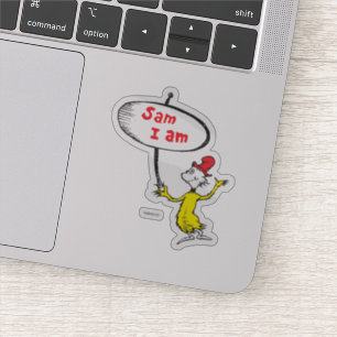 Sticker Dr Seuss  Symbole de retenue Sam-I-Am