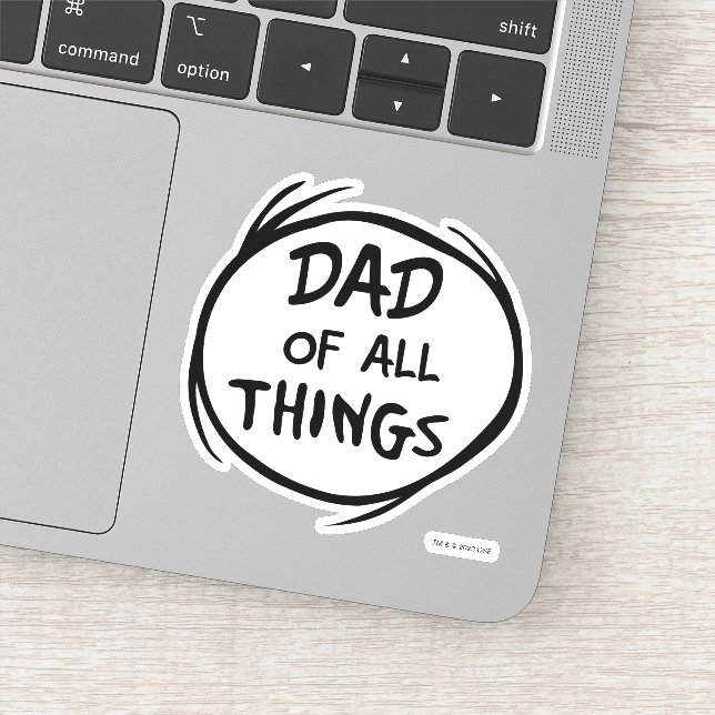 Sticker Dr Seuss Thing One Thing Two - Papa de toutes chos (Détail)