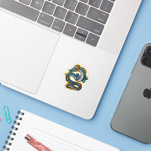Sticker Dragon Bleu