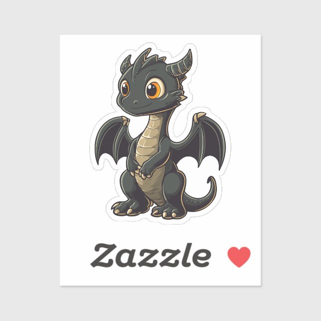 Sticker Dragon de dessin animé (Feuille)