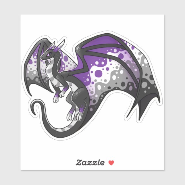 Sticker Dragon de fierté sexuelle (Feuille)