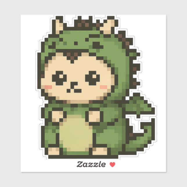 Sticker dragon de hérisson 6x6 (Feuille)