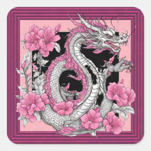 Sticker Dragon Fleur