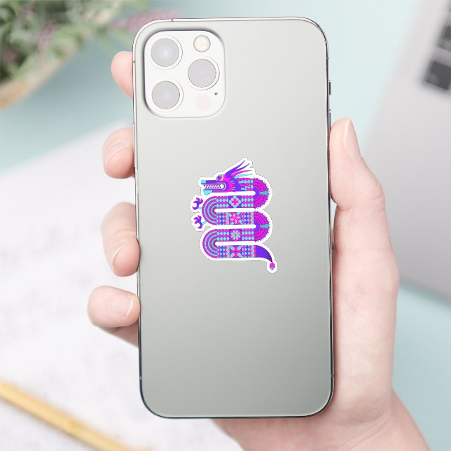 Sticker Dragon géométrique (Téléphone)