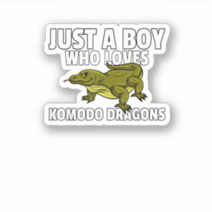 Sticker Dragon Komodo Pour Enfants Komodo Dragon