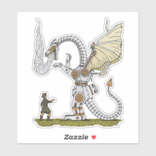 Sticker Dragon mécanique