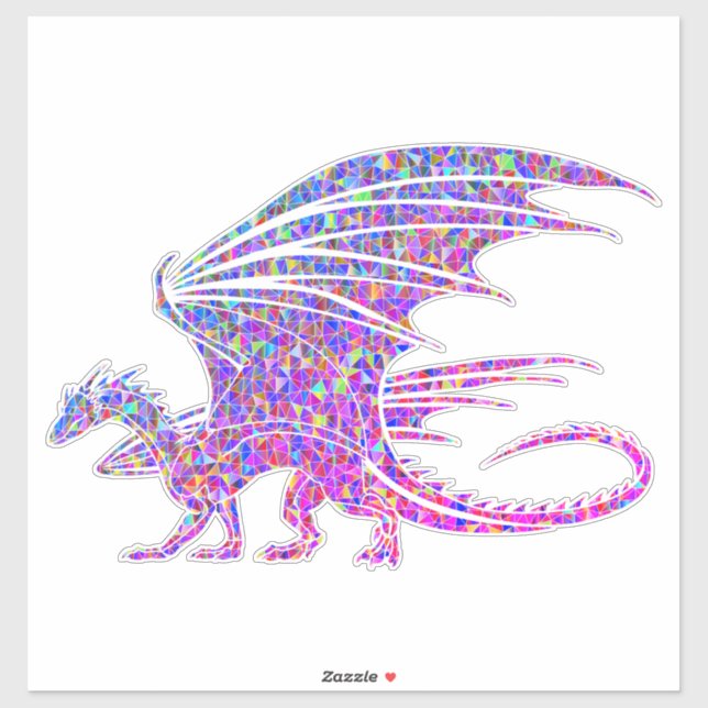 Sticker Dragon Mosaïque Incroyable (Feuille)