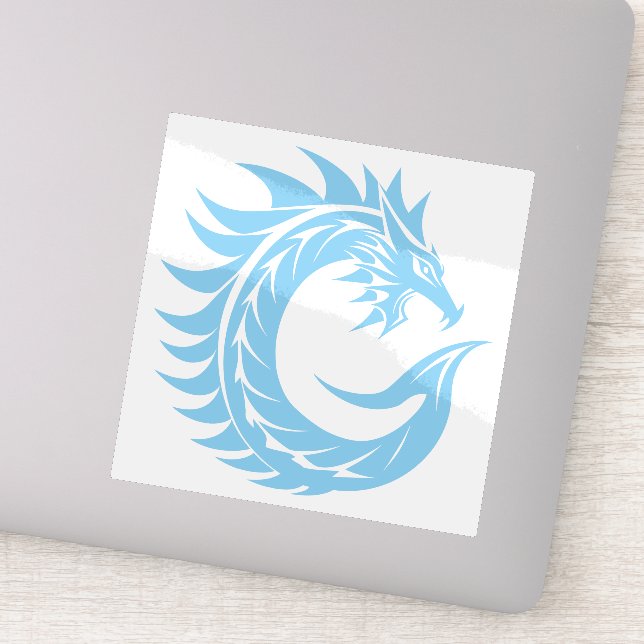 Sticker Dragon Styled Letter C, Dragon Alphabet, Monogram (Détail)