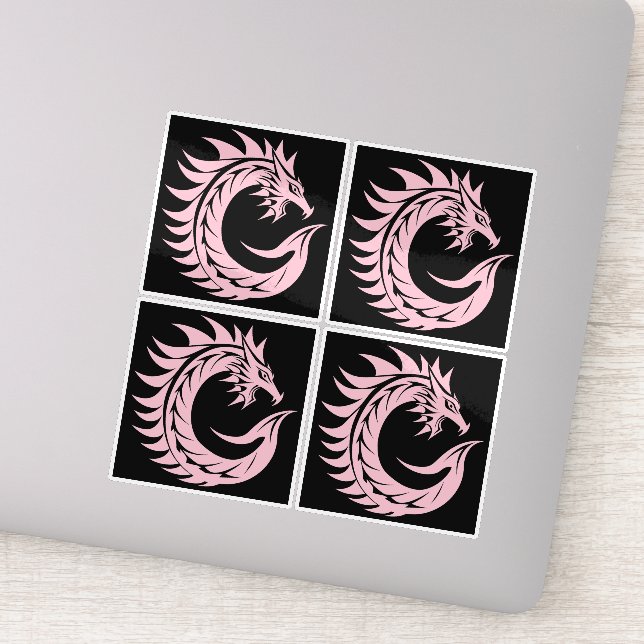 Sticker Dragon Styled Letter C, Dragon Alphabet, Monogram (Détail)