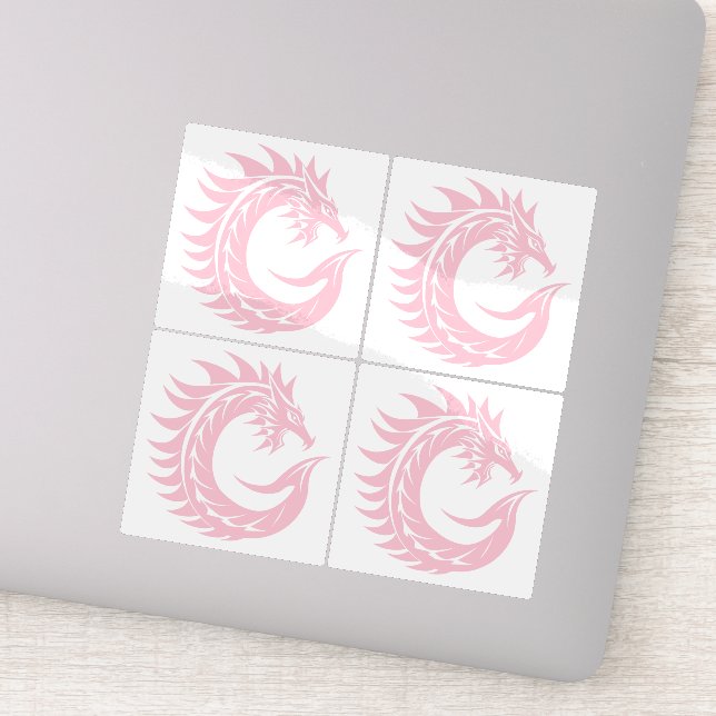 Sticker Dragon Styled Letter C, Dragon Alphabet, Monogram (Détail)