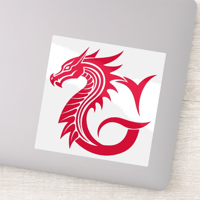 Sticker Dragon Styled Letter G, Dragon Alphabet, Monogram (Détail)