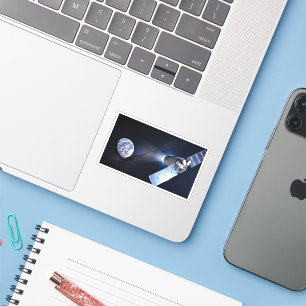 Sticker Dragon Xl Spacecraft Avec Planète Terre À Distance