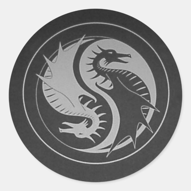 Sticker Dragon Yin/Yang (Devant)