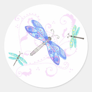 Sticker Dragonflies Dreamy