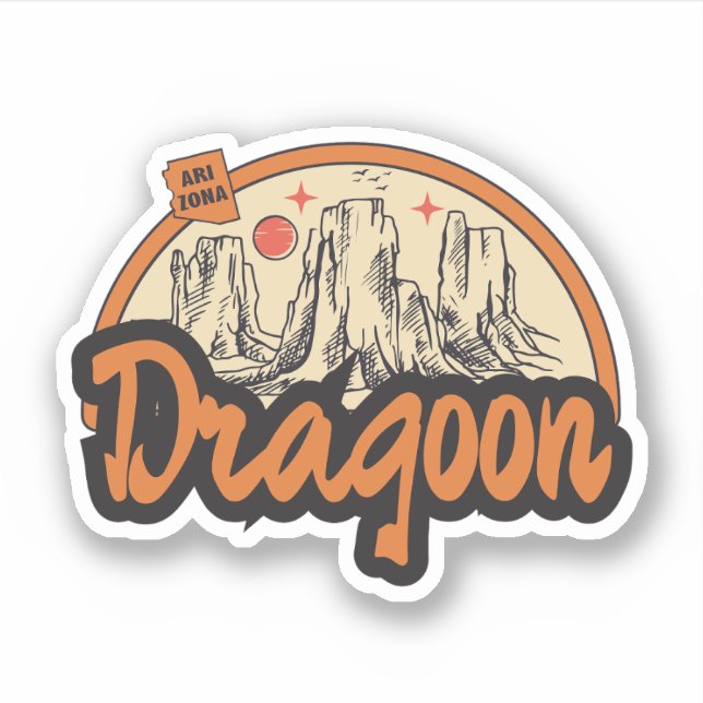 Sticker Dragoon, Arizona  (Devant)