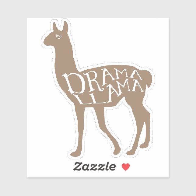 Sticker Drame Lama (Feuille)