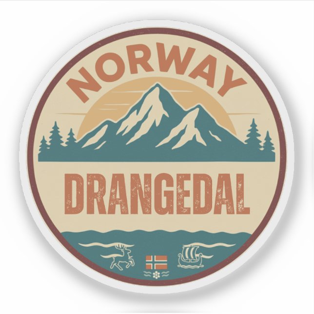 Sticker Drangedal, Norge Norvège (Devant)