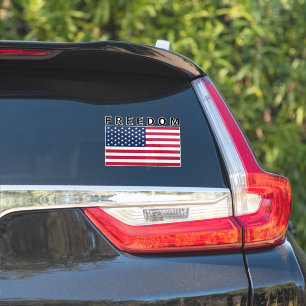 Sticker Drapeau américain avec texte libre