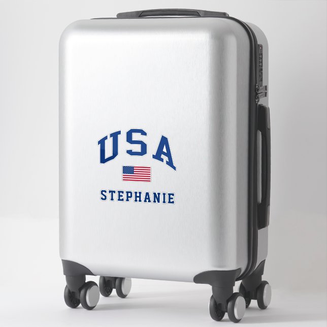 Sticker Drapeau américain de la fête de l'indépendance pat (Sur valise)