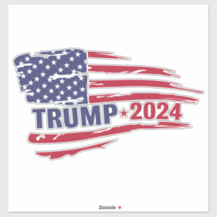 Sticker Drapeau américain des élections de Trump en 2024
