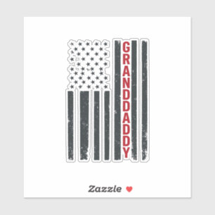 Sticker Drapeau américain Granddaddy Design patriotique vi